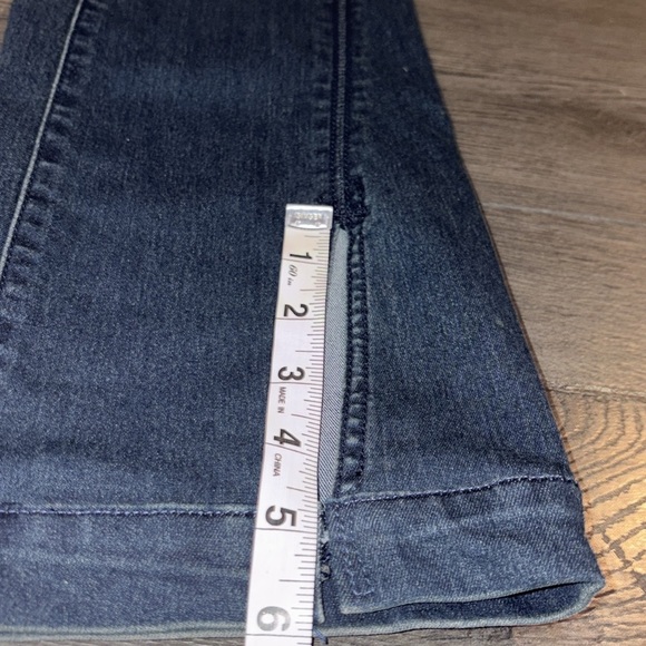 Free People Flare Low Rise Split Hem Jeans Size 27 Dark Wash - Picture 15 of 16